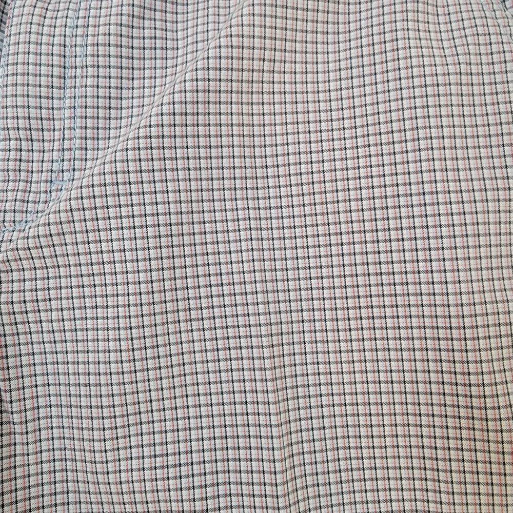 Mens size 36 Izod Blue Red Grey White Plaid Chino Short - Picture 2 of 5